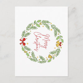 Merry Christmas Feiertagspostkarte