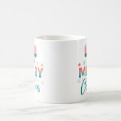 Merry Christmas Festive Bow Coffee Mug Kaffeetasse (Mittel)