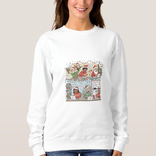 Merry Christmas Festive Gathering Sweatshirt - Div (Vorderseite)