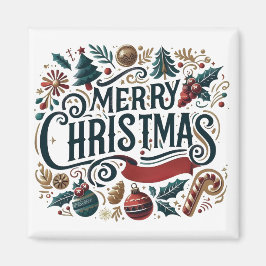 Merry Christmas Festive & Heartfelt  Magnet