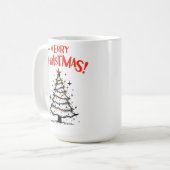 🎄 Merry Christmas | Festive Holiday Kaffeetasse (Vorderseite Links)