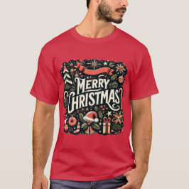 Merry Christmas Festive Holiday T-Shirt