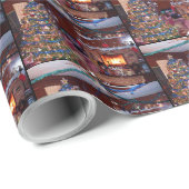 MERRY CHRISTMAS, FIREPLACE GESCHENKPAPIER (Rolleneckpunkt)