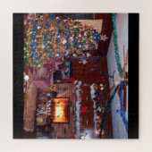 MERRY CHRISTMAS, FIREPLACE JIGSAW PUZZLE (Horizontal)