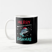 Merry Christmas Fishmas Funny Fishing Fish Gift Pr Kaffeetasse (Links)