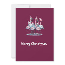 Merry Christmas Flamingo 