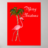 Merry Christmas Flamingo Poster (Vorne)