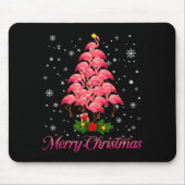 Merry Christmas Flamingo Snowflake Tree Xmas Men W Mousepad (Vorne)