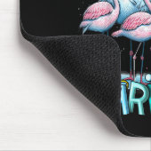 Merry Christmas Flamingo Squad Trocal Style Mousepad (Ecke)