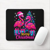Merry Christmas Flamingo Xmas Mousepad (Mit Mouse)
