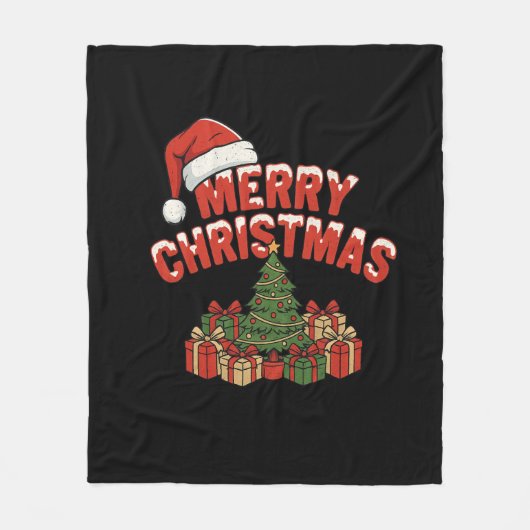 Merry Christmas Fleece Blanket (Vorderseite)