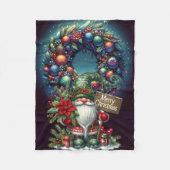 MERRY CHRISTMAS FLEECEDECKE (Vorderseite)