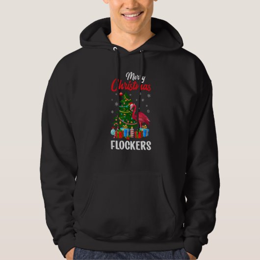 Merry Christmas Flockers Santa   Hoodie (Vorderseite)