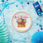 Merry Christmas floral enwicke Pappteller (Party)