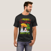 Merry Christmas Florida Style Snowman Summer Vacat T-Shirt (Vorne ganz)