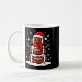 Merry Christmas Football Snowman Holiday Srts Xmas Kaffeetasse (Links)