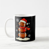 Merry Christmas Football Snowman Holiday Srts Xmas Kaffeetasse (Links)