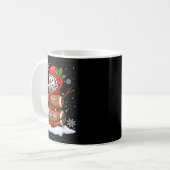 Merry Christmas Football Snowman Holiday Srts Xmas Kaffeetasse (Vorderseite Links)