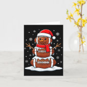 Merry Christmas Football Snowman Holiday Srts Xmas Karte (Gelbe Blume)