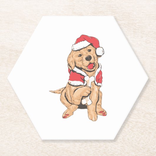 Merry Christmas for dog Lover Untersetzer (Vorderseite)