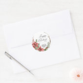 Merry Christmas for Gifts Envelopes Present  Class Runder Aufkleber (Umschlag)