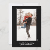 MERRY CHRISTMAS Foto Feiertagskarte (Rückseite)