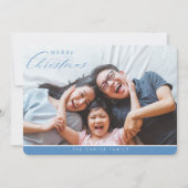 MERRY CHRISTMAS FOTO FEIERTAGSKARTE (Vorderseite)