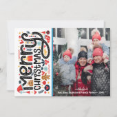 MERRY CHRISTMAS Foto Feiertagskarte (Vorderseite)