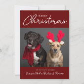 MERRY CHRISTMAS | Foto hinzufügen Einladung (Vorderseite)