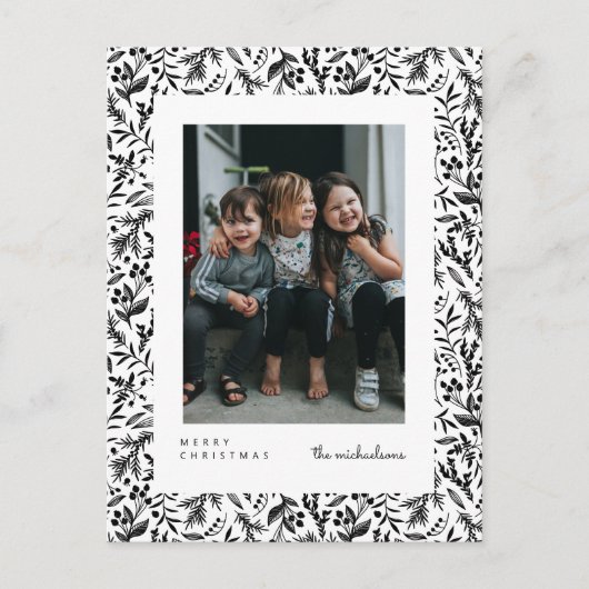 MERRY CHRISTMAS | Foto Postkarte hinzufügen (Vorderseite)