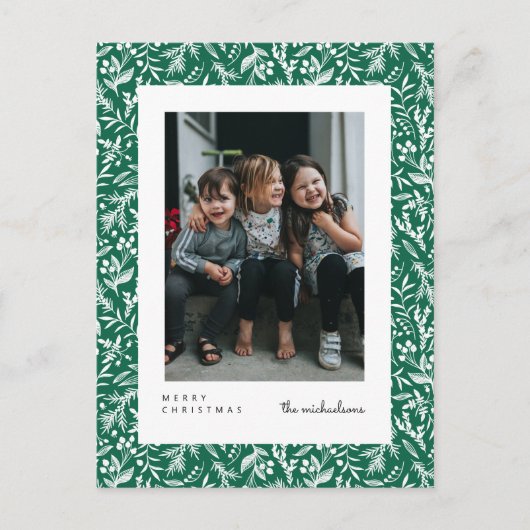 MERRY CHRISTMAS | Foto Postkarte hinzufügen (Vorderseite)