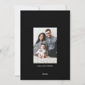 MERRY CHRISTMAS Foto Weihnachten Grußkarte (Rückseite)