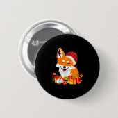 Merry Christmas Fox Foxes Ugly X-mas Sweater Santa Button (Vorne & Hinten)
