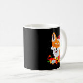 Merry Christmas Fox Foxes Ugly X-mas Sweater Santa Kaffeetasse (VorderseiteRechts)