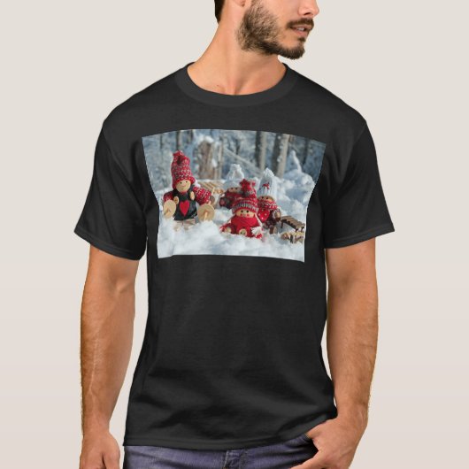 MERRY CHRISTMAS Freunde Junge T-Shirt (Vorderseite)