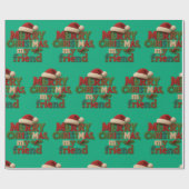 Merry Christmas Friend  Geschenkpapier (Flach)