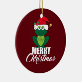 Merry Christmas Frog Keramik Ornament (Rechts)