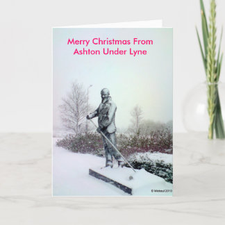 Merry Christmas From Ashton Under Lyne 23 Feiertagskarte