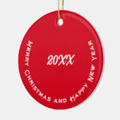 Merry Christmas from Family Cat Keramik Ornament (Links)