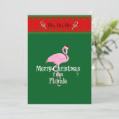 Merry Christmas from Florida Feiertagskarte (Stehend Vorderseite)