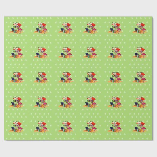 Merry Christmas from Florida Geschenkpapier (Flach)