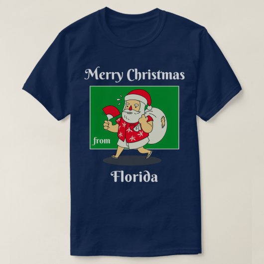 Merry Christmas from Florida T-Shirt (Design vorne)