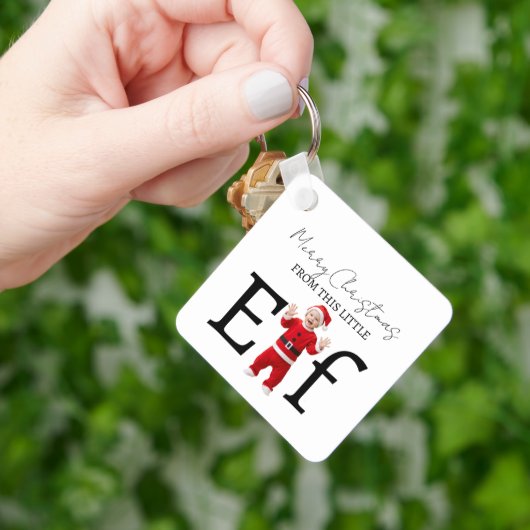 Merry Christmas from little Baby Elf Schlüsselanhänger (Hand)