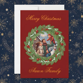 Merry Christmas From Our Family to Yours! Photo Gr Einladung