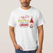 Merry Christmas From Our Gnome To Yours T-Shirt (Vorderseite)