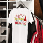 Merry Christmas From Our Gnome To Yours T-Shirt<br><div class="desc">Cute and festive retro typography design with a cute gnome with a text-Merry Christmas from our gnome to yours.</div>