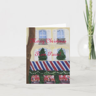 Merry Christmas from Paris Feiertagskarte