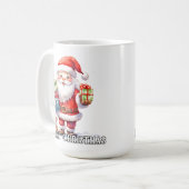 Merry Christmas From Santa Claus Kaffeetasse (Vorderseite Links)