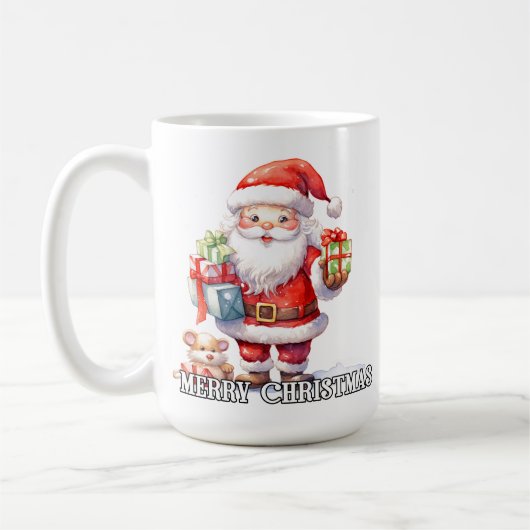 Merry Christmas From Santa Claus Kaffeetasse (Links)