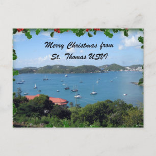 Merry Christmas from St. Thomas, U.S.V.I. Feiertagspostkarte